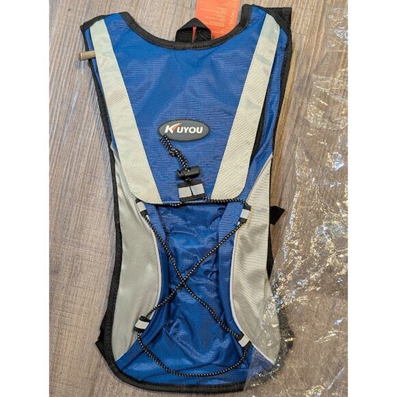 KUYOU Blue Water Backpack with bladder bag Hiking Running Sports NWT - Picture 1 of 4